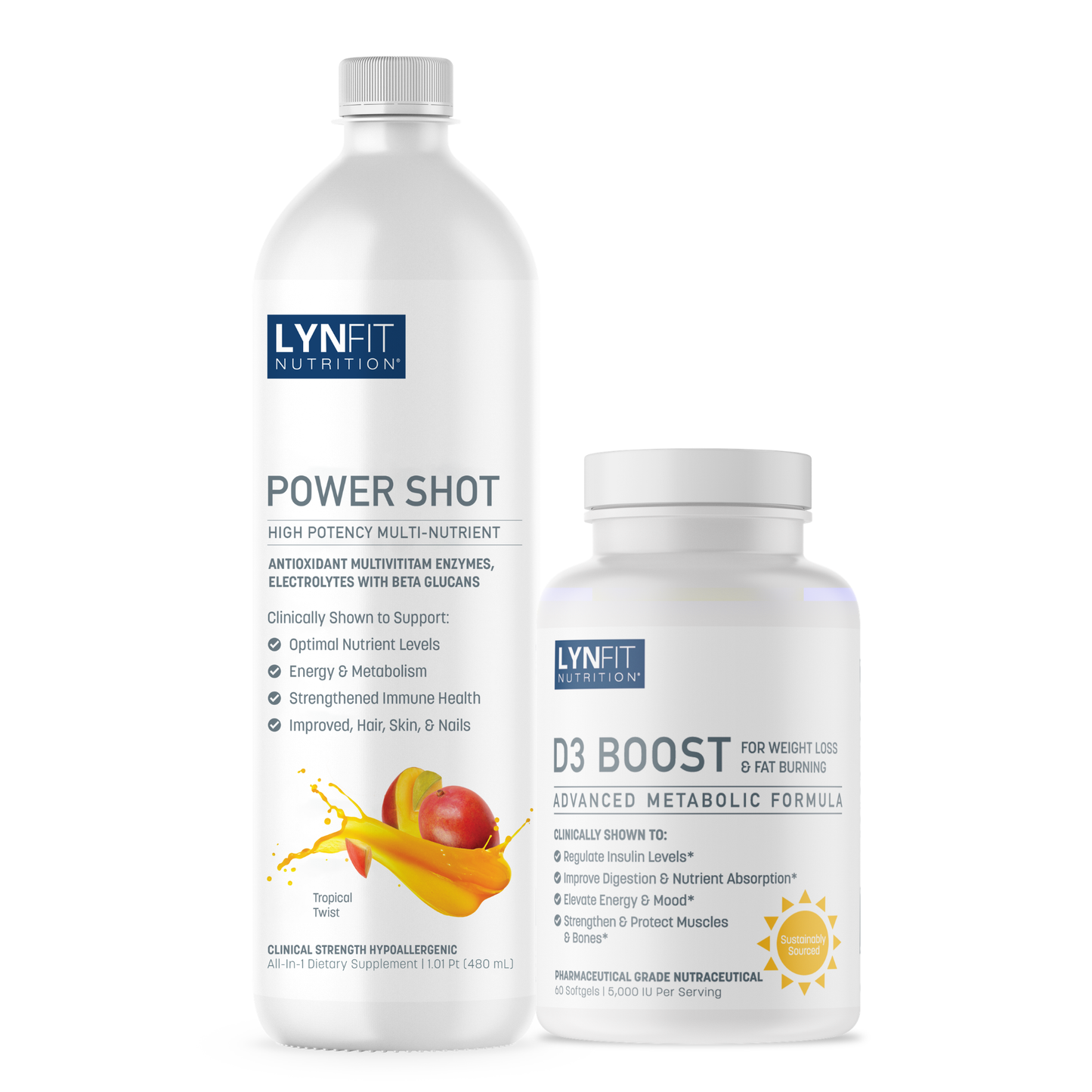(1) Daily Power Shot + (1) Vitamin D3 Boost | 2 pcs.