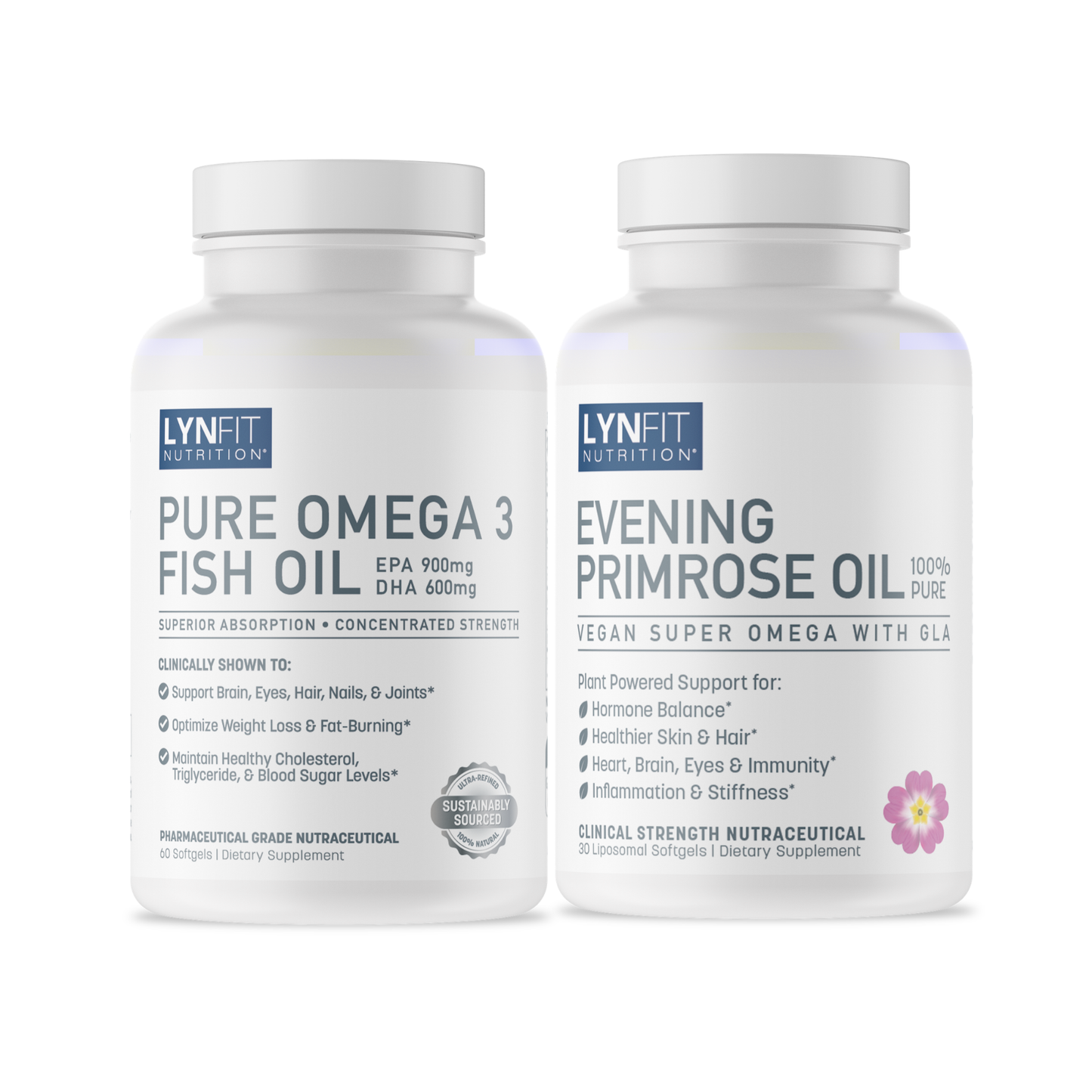 (1) Pure Omega 3 + (1) Evening Primrose Oil | 2 pcs.