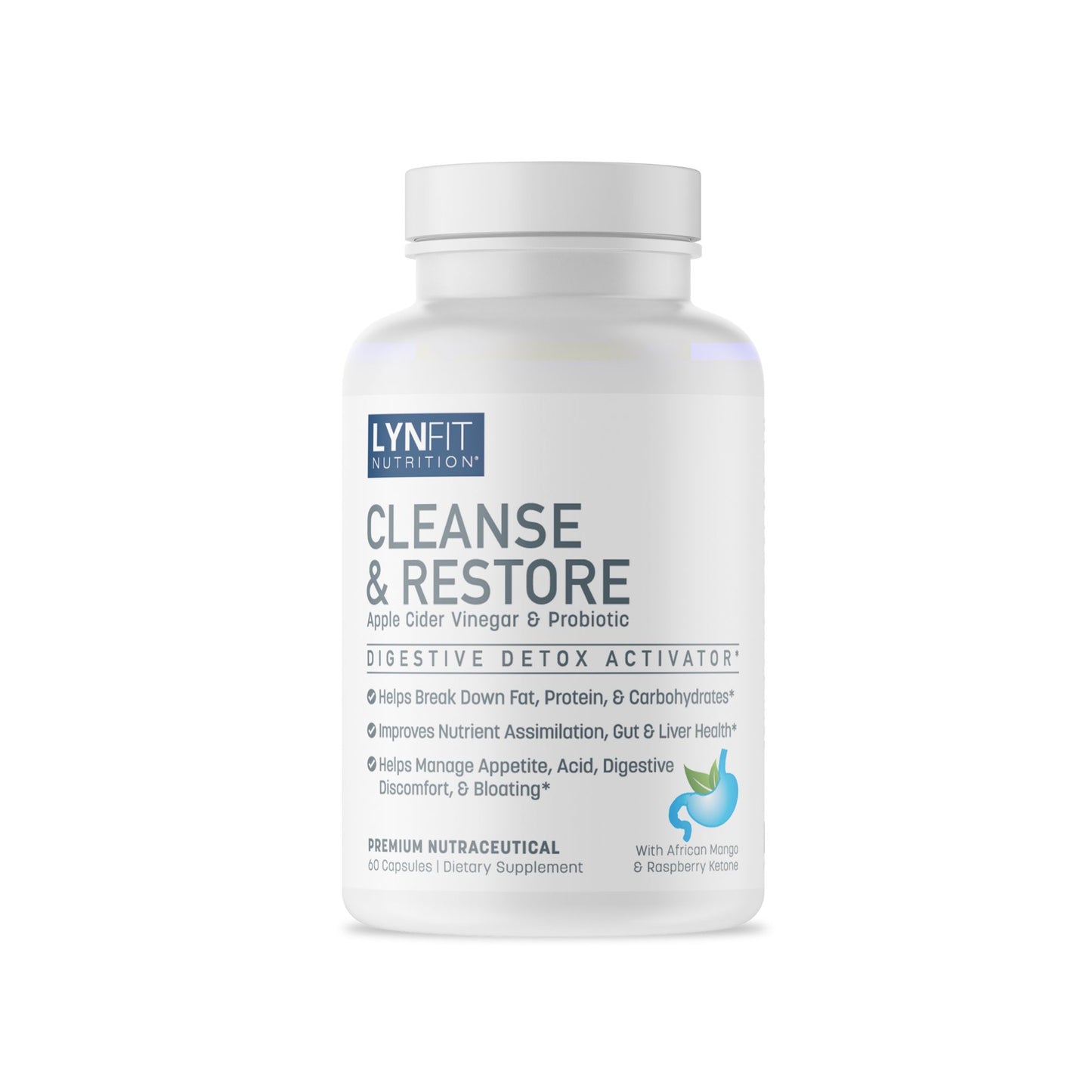 Cleanse & Gut Restore & Liver Detox w/ Digestive Enzymes