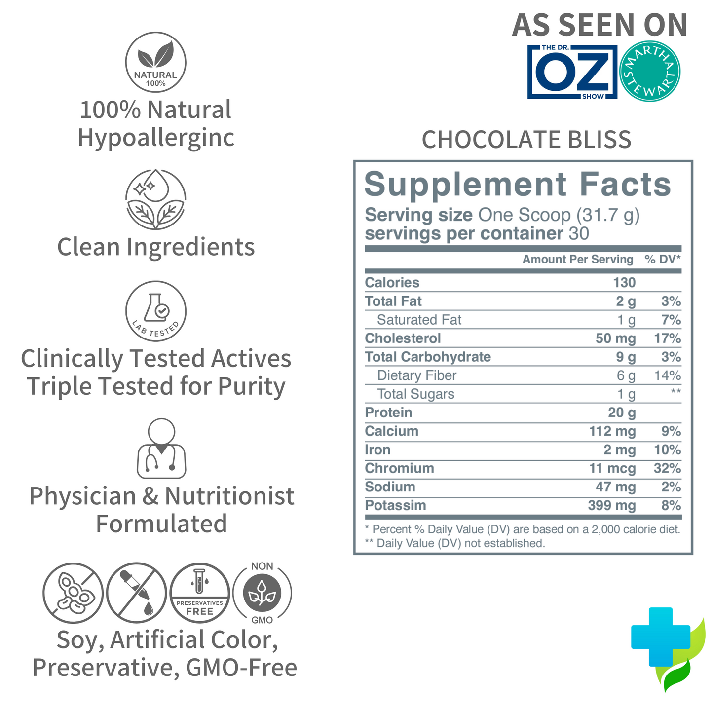 LynFit Chocolate Bliss Natural Whey Protein