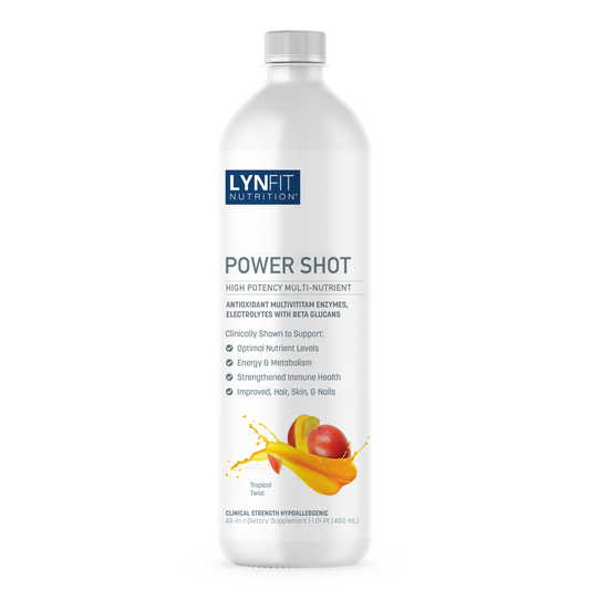 Daily Power Shot Energizing Liquid Multivitamin Mineral & Immune-Protecting Nutrient w/ Biotin, Keto & Diabetic-Friendly