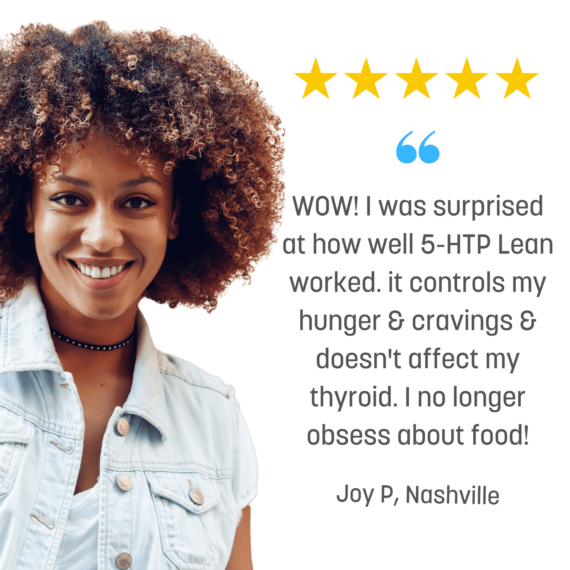 5-HTP Lean: 100mg Natural 5-Hydroxytryptophan Clinically Proven Appetite Suppression | 30 Servings