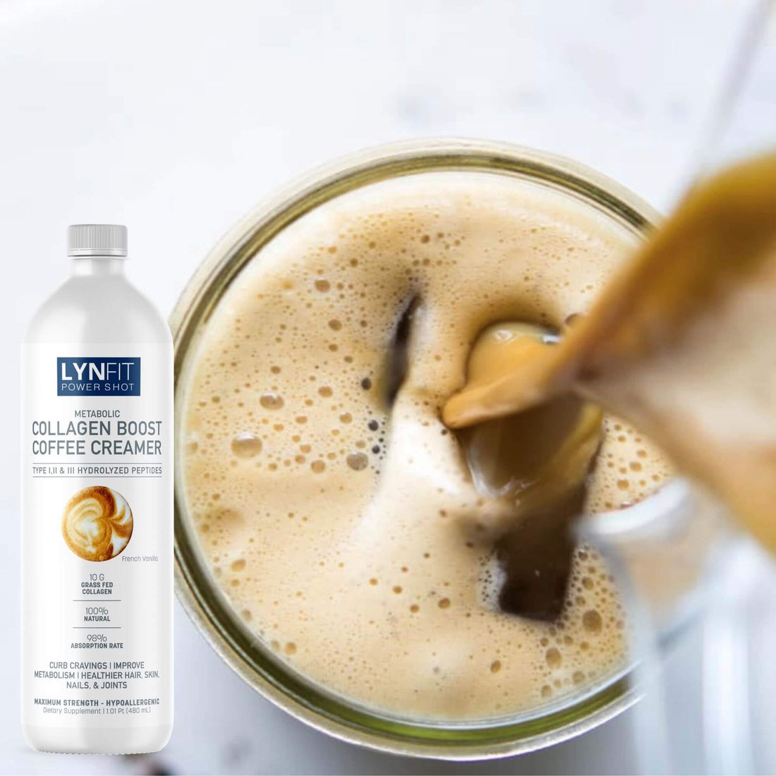 Creamy Collagen Boosted Iced Coffee