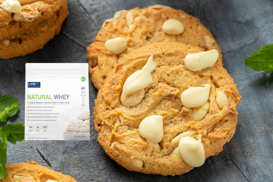 Soft Protein Pumpkin & White Chocolate Chip Cookie