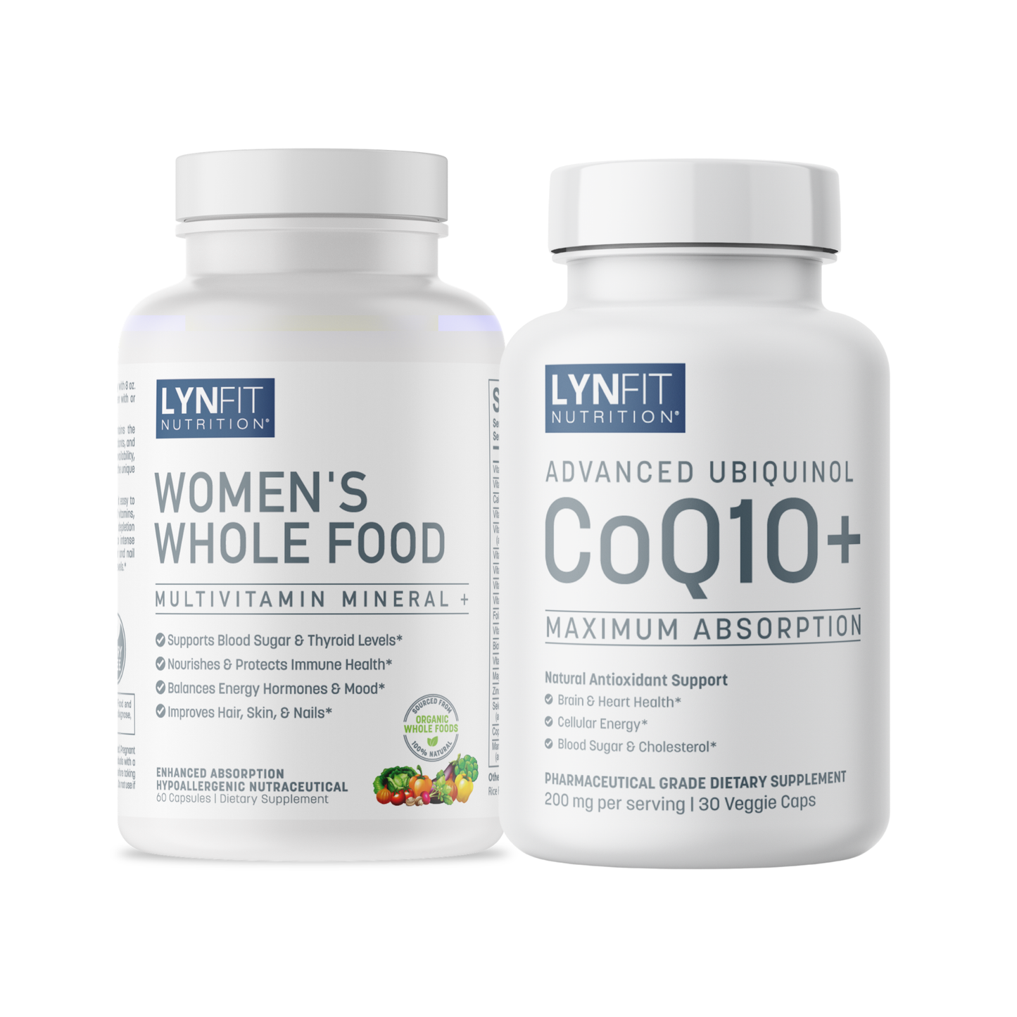 (1) Women's Whole Food Multivitamin + (1) CoQ10 | 2 pcs.