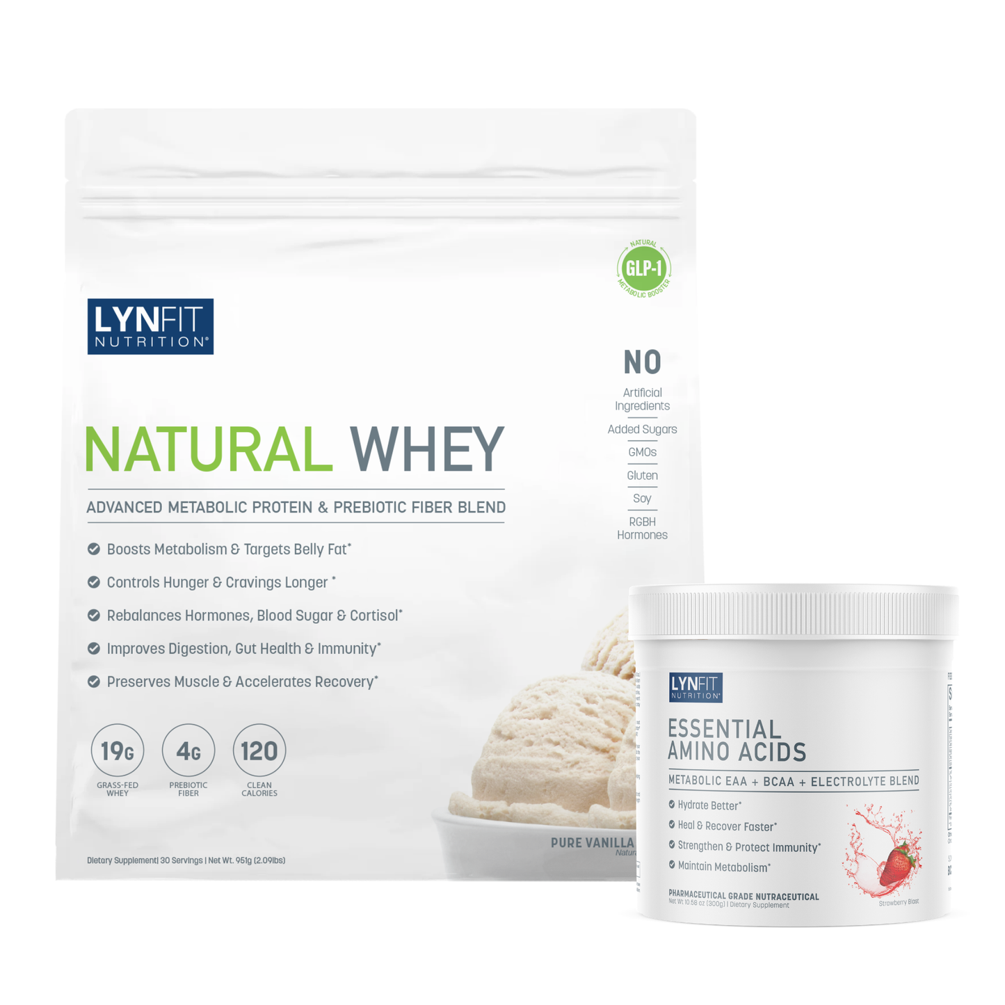 BOGO: Buy (2) Vanilla Dream Natural Whey Protein & Get (1) FREE Essential Amino Acids | 3 pcs.