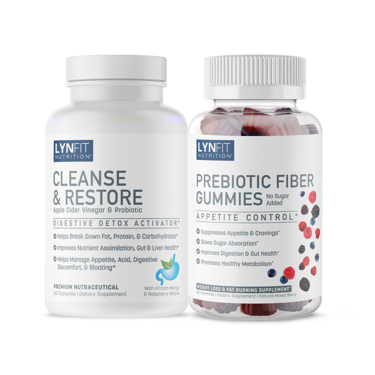 Buy (1) Cleanse & Restore & Get (1) FREE Prebiotic Fiber Gummies! | 3 pcs.
