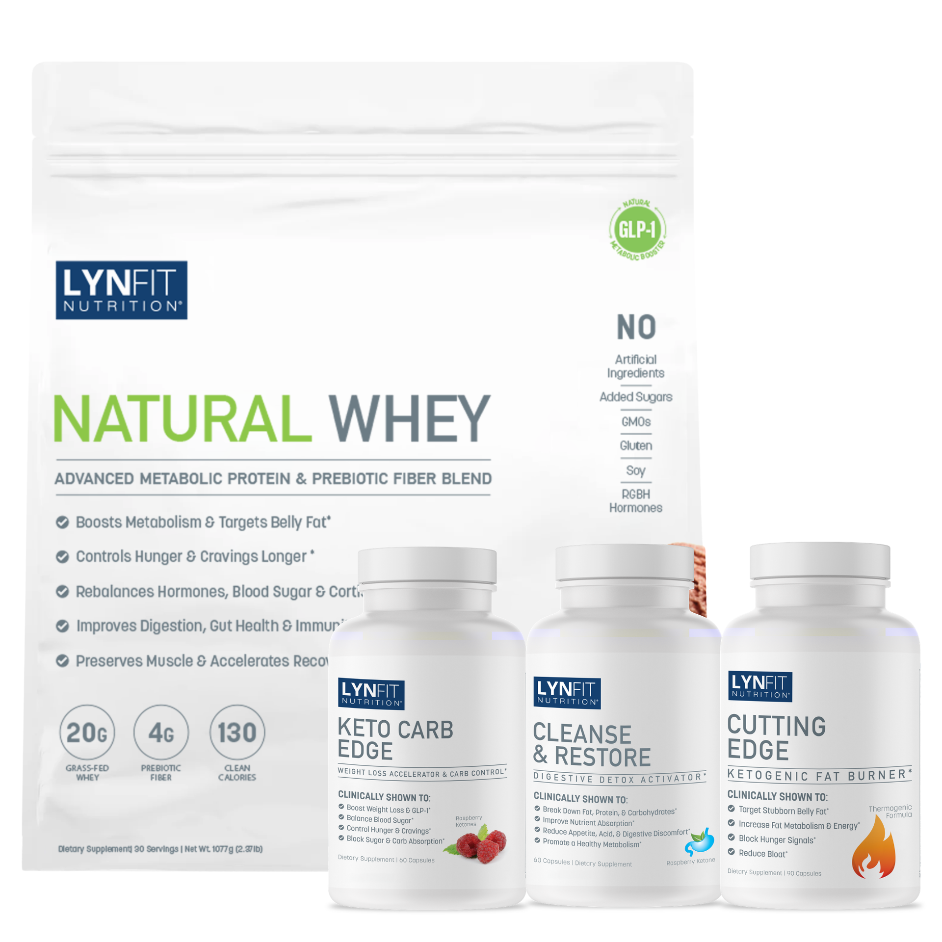 Flat Belly Cleanse & Sugar Detox w/Advanced Fat-Burning: (1