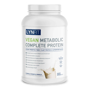 Vegan Metabolic Complete Protein Powder with Prebiotic Fiber Superfood Blend for Weight Loss, Fat-Burning, & Immune Health