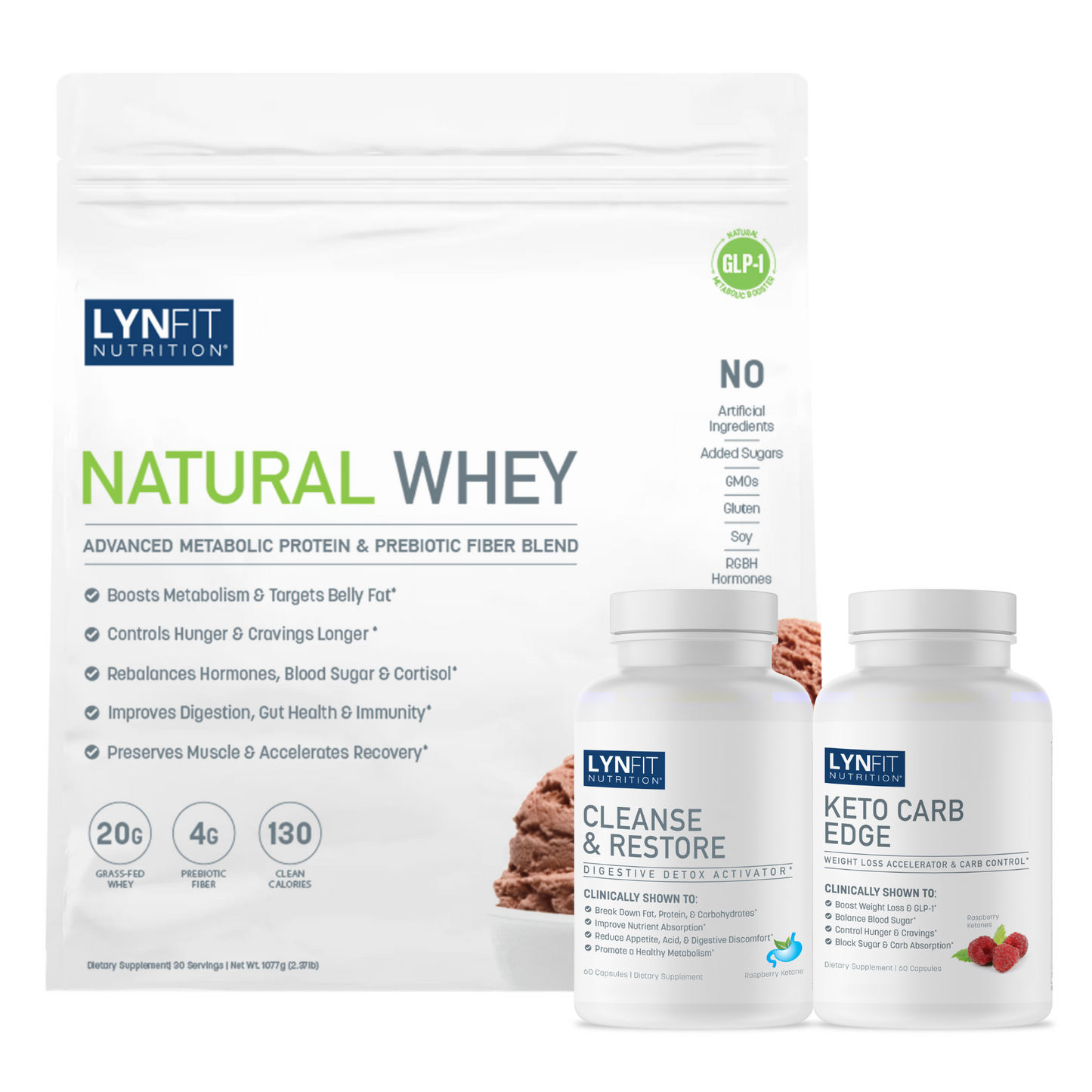 LynFit Nutrition Natural GLP-1 Metabolic Booster & Glucose Control Nutrition Support Stack