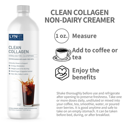 Power Up Energy & Hair Growth Stack | (1) Power Shot Liquid (1) Metabolic Collagen Liquid (1) Lean Sleep Liquid (1) FREE Clean Collagen Liquid | 4 pcs.