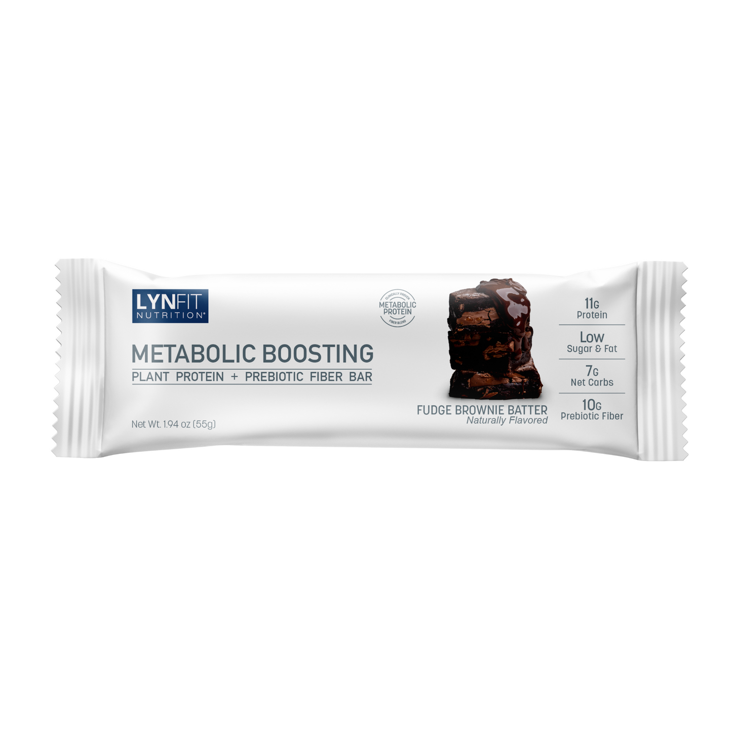 Plant-Based Metabolic Boosting Protein Bars with Prebiotic Fiber + Omega 3 for Weight Loss, Fat-Burning, + Hunger Control