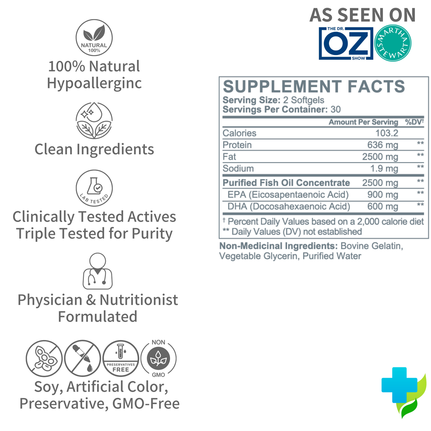 Super Immunity Booster Stack: (1) Daily Power Shot Liquid (1) Pure Omega 3 (1) Vitamin D3 + K2 Liquid | 3 pcs.