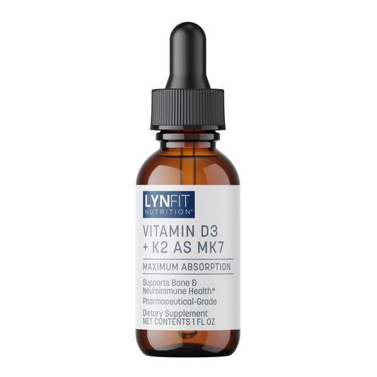 Pharmaceutical-Grade Vitamin D3 + K2 Liquid Neutraceutical for Bone, Metabolic & Neuroimmune Health