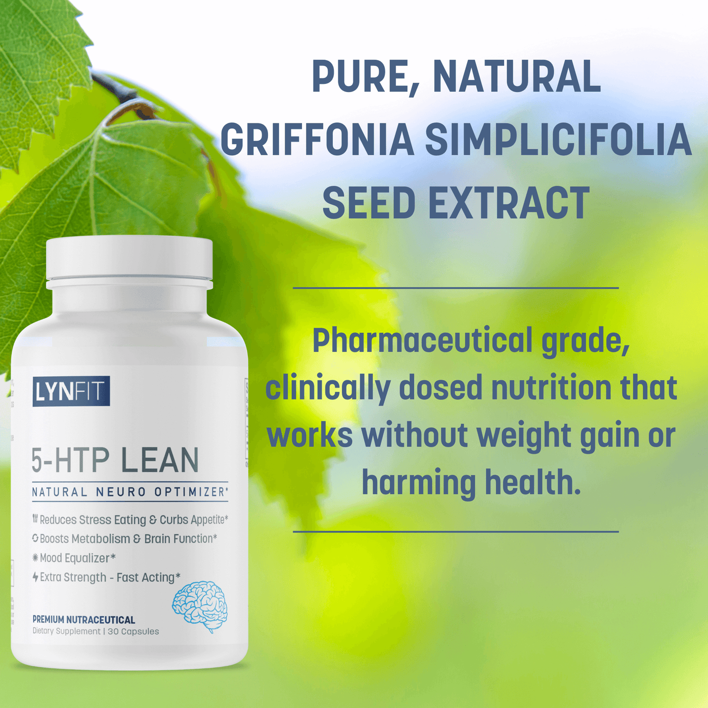 Htp Powder 5-HTP Lean Natural 5-Hydroxytryptophan Clinically Proven Appetite Supp ...