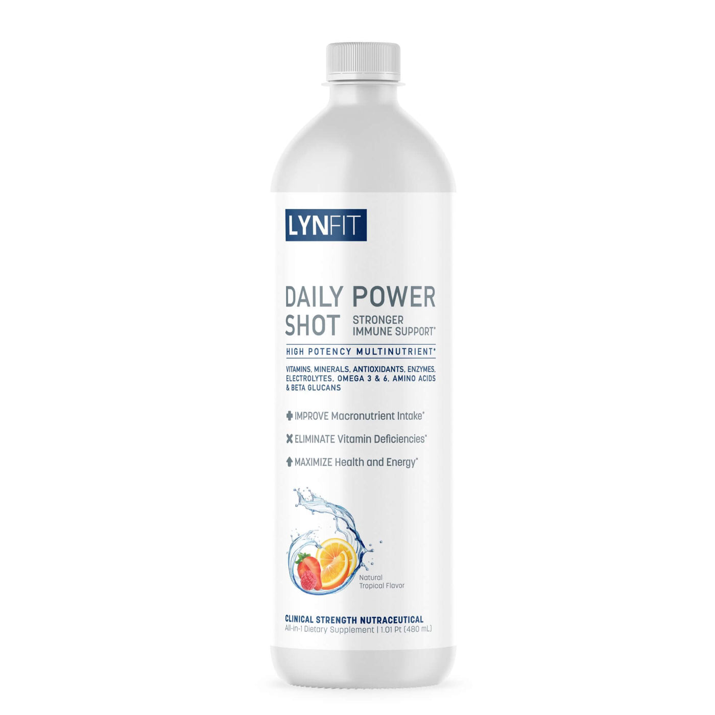 Daily Power Shot Energizing Liquid Multivitamin Mineral & Immune-Prote –  LynFit Nutrition