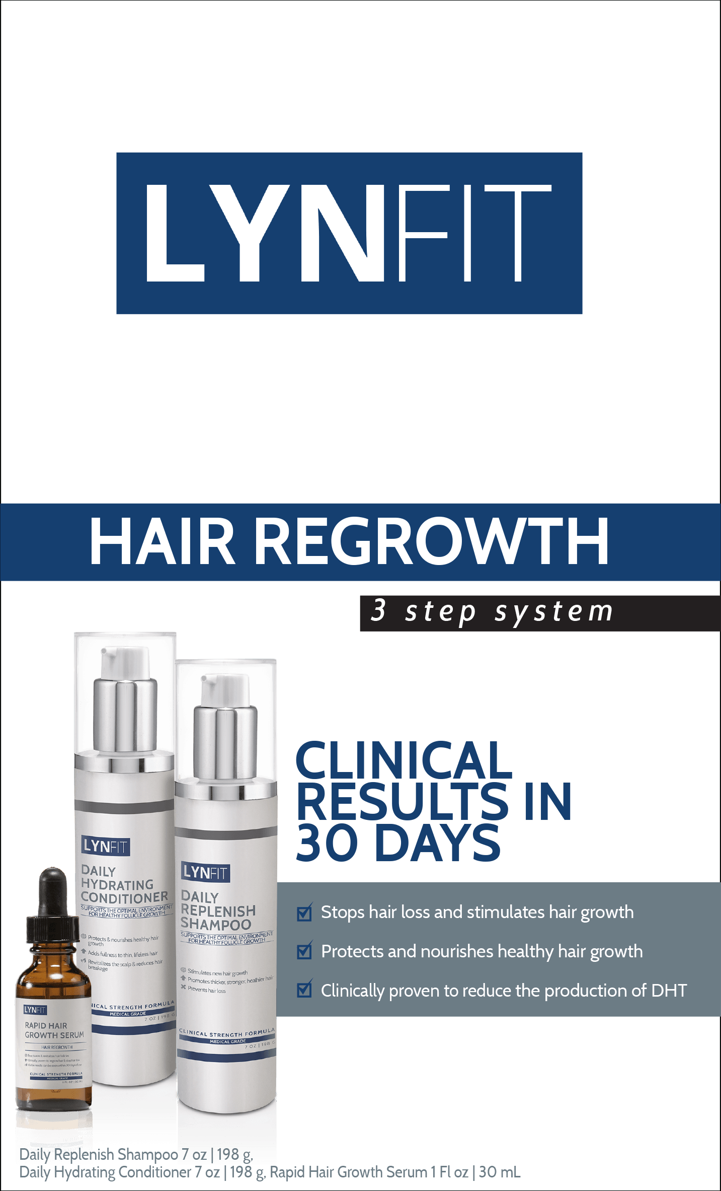 3pc. Rapid Hair Regrowth System