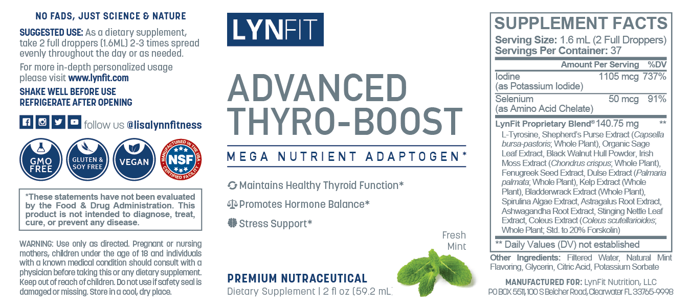 Thyro-Boost Advanced Natural Thyroid Support w/Ashwagandha Healing Ada –  LynFit Nutrition